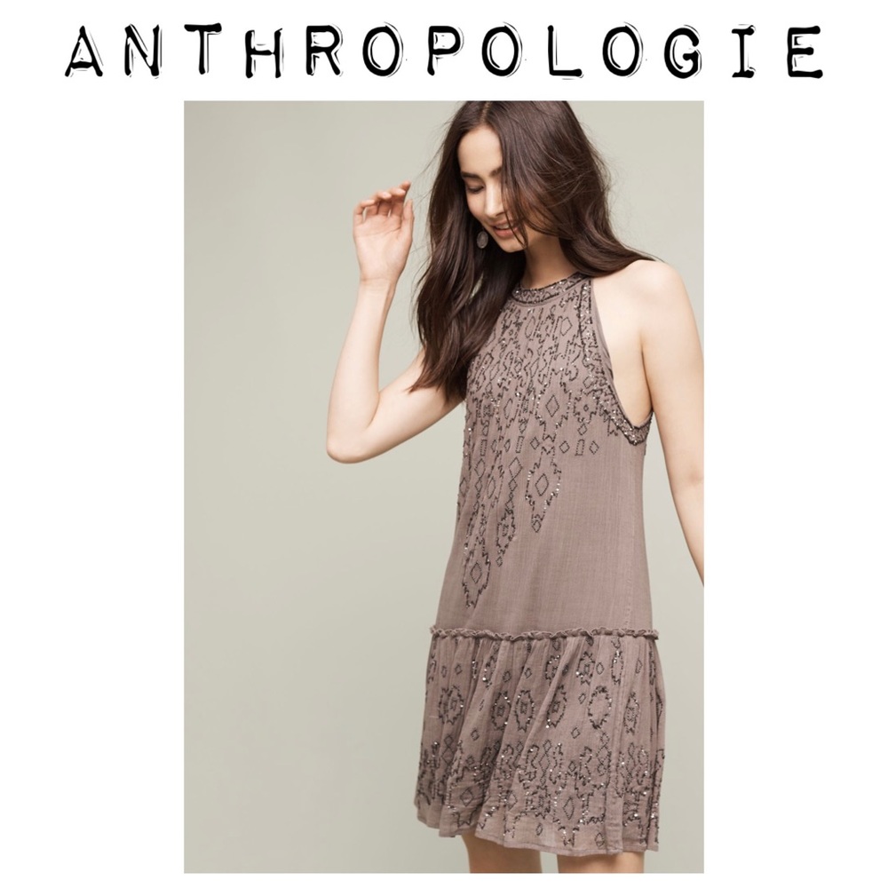 NWT Beaded Halter Dress - L
Retail: $298.00